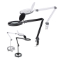 Preview: Lumeno #851X - Workbench Magnifier Lamp Ø152mm - 80 LEDs+