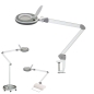 Preview: Lumeno #8213/8215 - Workbench Magnifier Lamp Ø127mm - 96 LEDs+