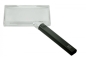 Preview: Hand magnifier, 2x, 100x50mm, transparent lens frame