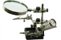 Preview: Magnifier 2x, 90mm with "third hand" & soldering iron stand