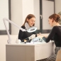 Preview: Lumeno #861XGR - Workbench Magnifier Lamp Ø110x150mm - 60 LEDs+