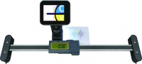 Digital distance and positioning measuring system with VGA camera and zoom factor