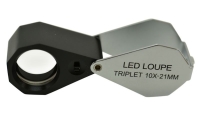 Precision Folding Magnifier - 10x 20.5mm - Triplet LED