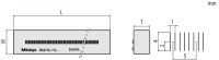 Mitutoyo Low Expansion Glass Scale, JCSS Cert.