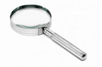 Classic Chrome Magnifier Biconvex Glass Lens 5x Ø50mm