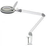 Lumeno LED magnifying lamp, Ø127mm, 5-level dimmer