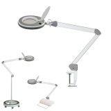 Lumeno #8213/8215 - Workbench Magnifier Lamp Ø127mm - 96 LEDs+