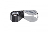 Precision Folding Magnifier - 10x 20.5mm - Chrysalis - LED Aplanatic