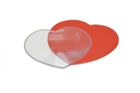 Heart magnifier with case, 3x