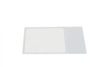 Credit card magnifier, magnifying field round, rectangular or all-over
