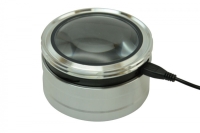 Stand magnifier, 3x, Zoom, 3 LED, USB port