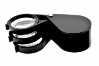 Foldable Hand Lens [5x, 10x, and 15x 30mm] - Triple Lens