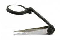Magnifier with Tweezers (LED Optional)