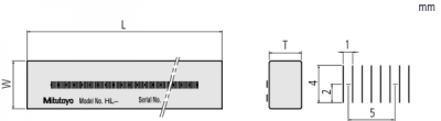 Mitutoyo Low Expansion Glass Scale, JCSS Cert.
