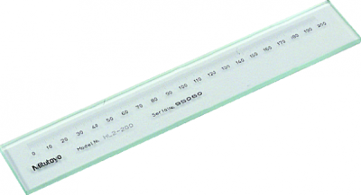 Mitutoyo Working Glass Scale + Inspection Cert., 0.5mm