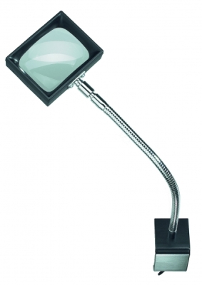 Professional stand magnifier, rectangular lens