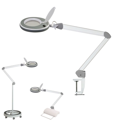 Lumeno #8213/8215 - Workbench Magnifier Lamp Ø127mm - 96 LEDs+