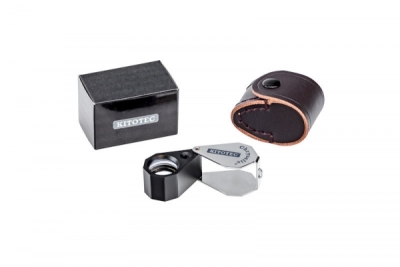 Precision Folding Magnifier - 10x 20.5mm - Chrysalis - LED Aplanatic