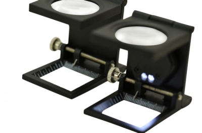 Linen tester [Thread counter] 6x Ø 27mm - LED+