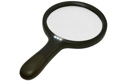 Large Hand Magnifier [Ø138mm, 120Ømm] with LED