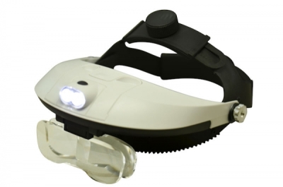 Headband Magnifier Strap + 2 LED [Various Magnifications]