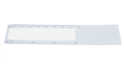 Bookmark magnifier with ruler, 3x