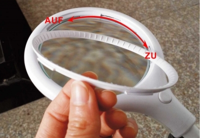 Lumeno Magnifying lamp with gooseneck and clamp