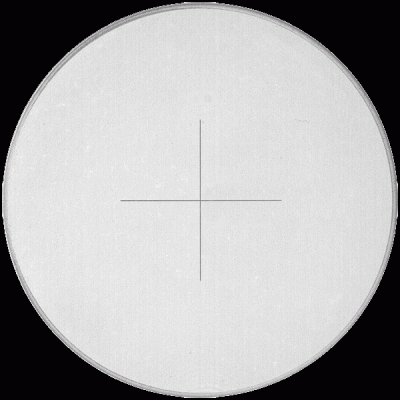 Specwell monocular 8x20, with close-up lens (microscope): 25x or 35x, integrated reticle