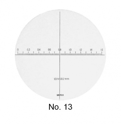 Measuring scale for PEAK measuring microscope 2008 series
