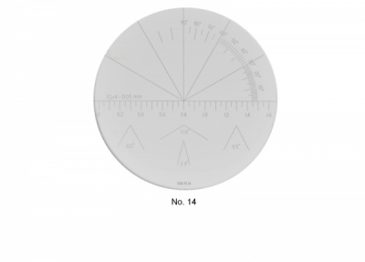 Measuring scale for PEAK measuring microscope 2008 series