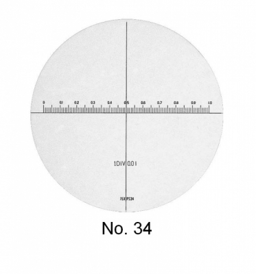 Measuring scale for PEAK measuring microscope 2008 series