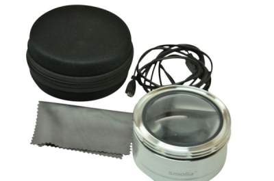 Stand magnifier, 3x, Zoom, 3 LED, USB port