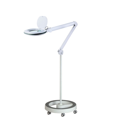 Lumeno #861XGR - Workbench Magnifier Lamp Ø110x150mm - 60 LEDs+