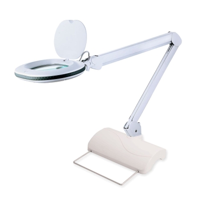 Lumeno #861XGR - Workbench Magnifier Lamp Ø110x150mm - 60 LEDs+