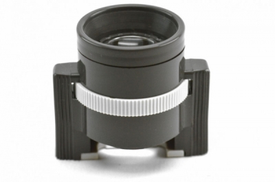 Measuring magnifier (10x; 17mm), focusable, open stand