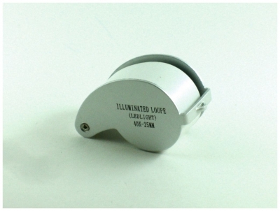 Folding Magnifier - 10x 25mm - LED