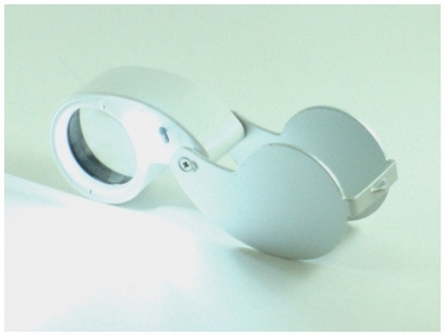Folding Magnifier - 10x 25mm - LED